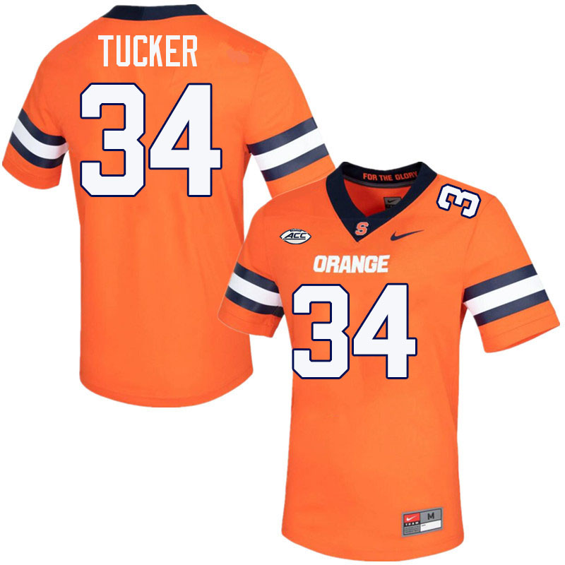 #34 Sean Tucker Syracuse Orange Jerseys,Syracuse University Football Uniforms,Apparels-Orange